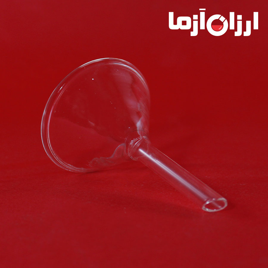 قیف شیشه ای قطر دهانه ۸ سانتی متر