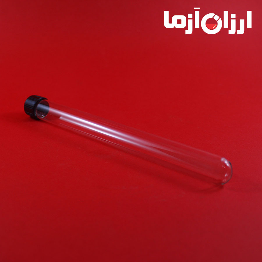 لوله آزمایش شیشه ای در پیچ دار ۱۰۰*۱۲